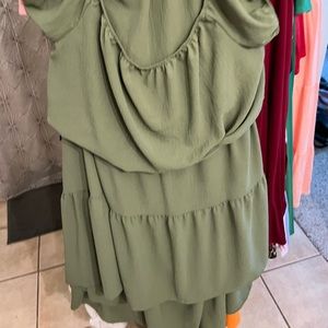 2 piece top and skirt